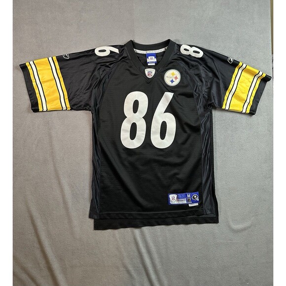 Vtg Hines Ward #86 Pittsburgh Steelers Jersey Medium Length + 2 Reebok Equipment - Picture 1 of 7
